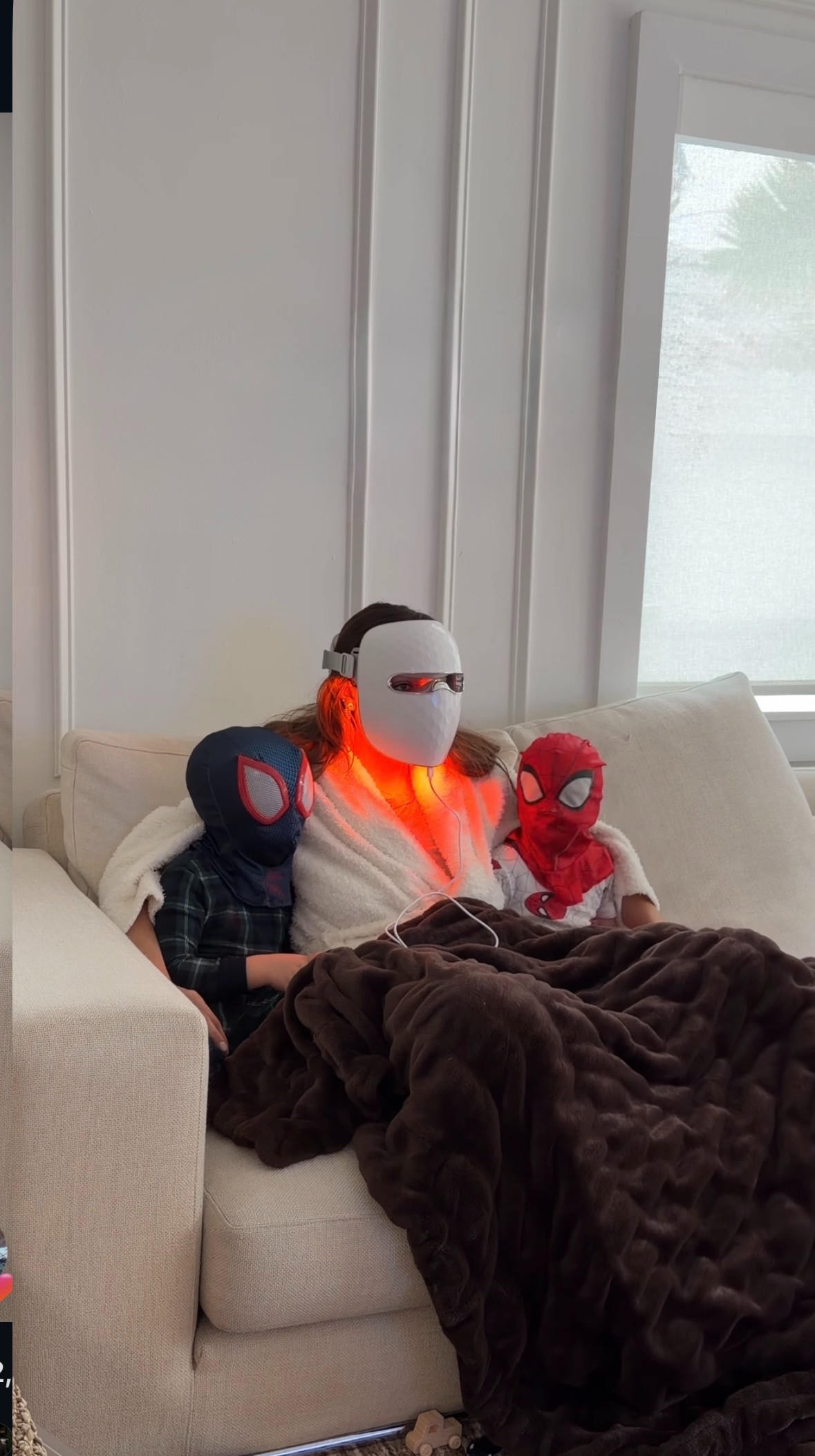 I wear my mask and they wear theirs! We're bonding 😂🕸 

 #LTKmomlife #LTKselfcare #LTKKids