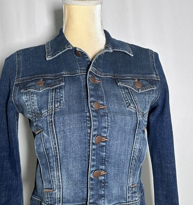 Eileen Fisher Women’s Denim Jacket Size PP ( 2-4 Petite ) Cropped Cotton Blue | eBay US