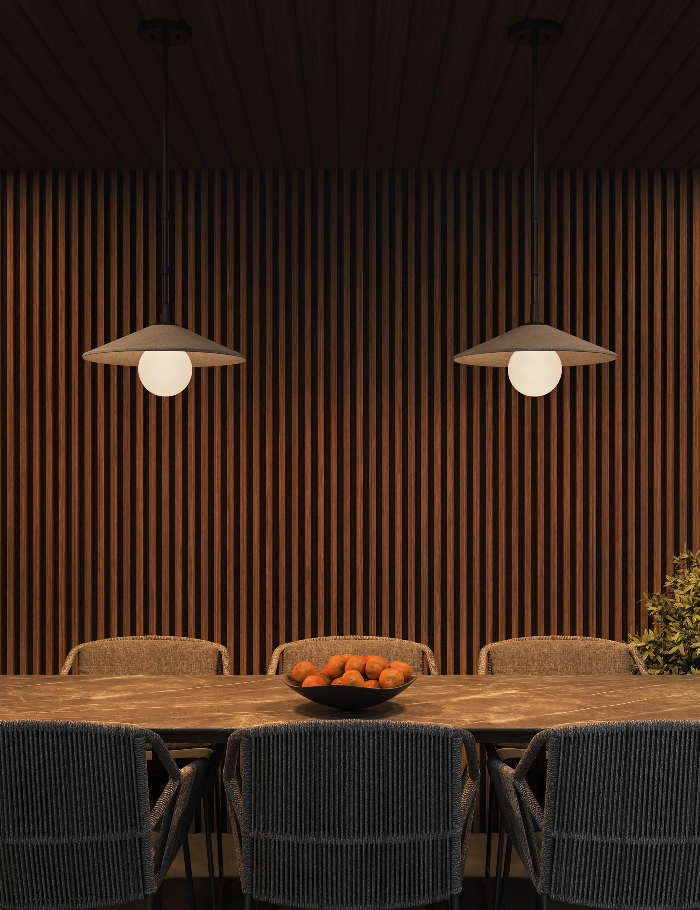 Pietro Outdoor Pendant Light, Black, 18"Dia | Lulu and Georgia 