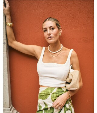 x M.G. Style Abbie Sweetheart Neck Sleeveless Crop Top | Dillard's