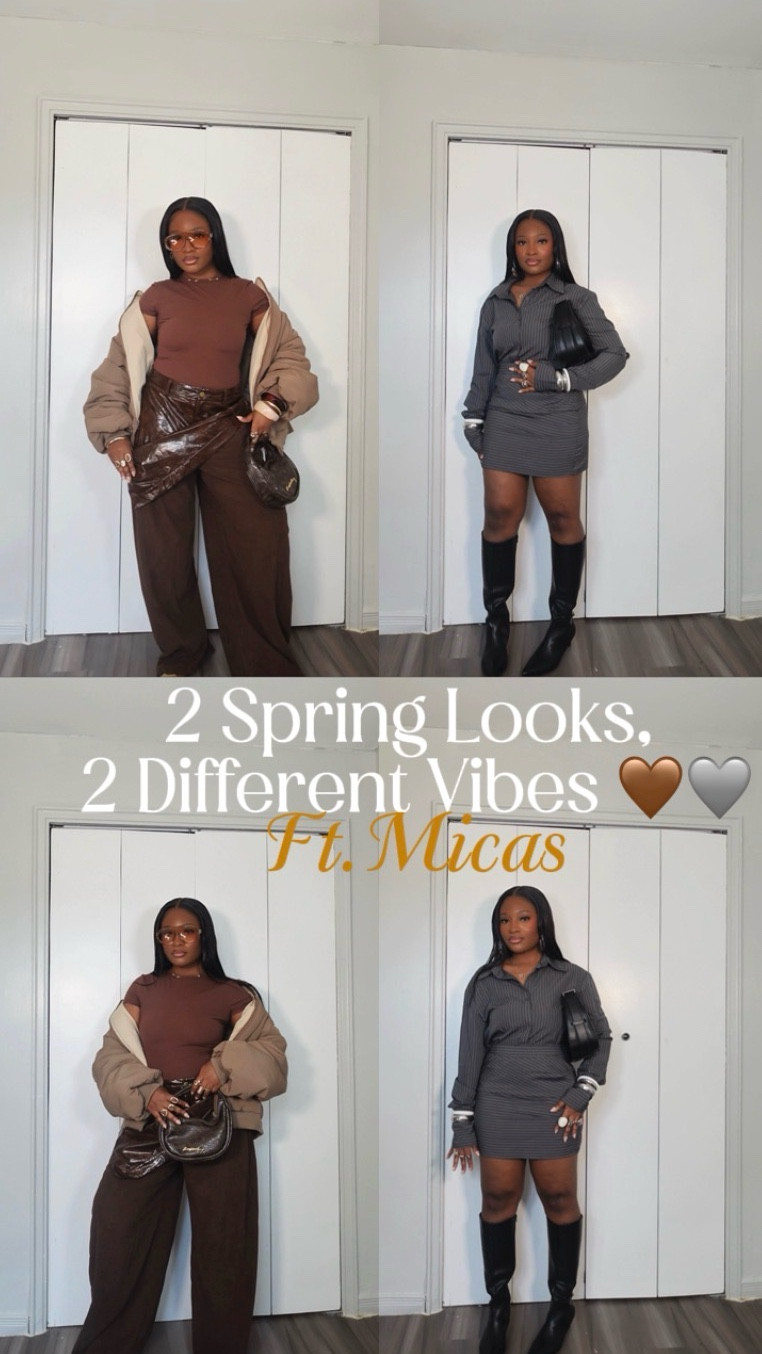 Spring outfits 2026 🤎🩶 outfits from micas use “Queenrolly” when you shop!@Lorvae #springoutfits2026 #springoutfit 