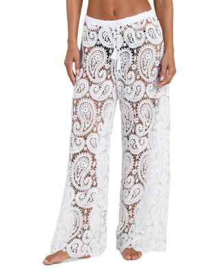Geraldine Paisley Crochet Cover-Up Pants | Bloomingdale's (AU)