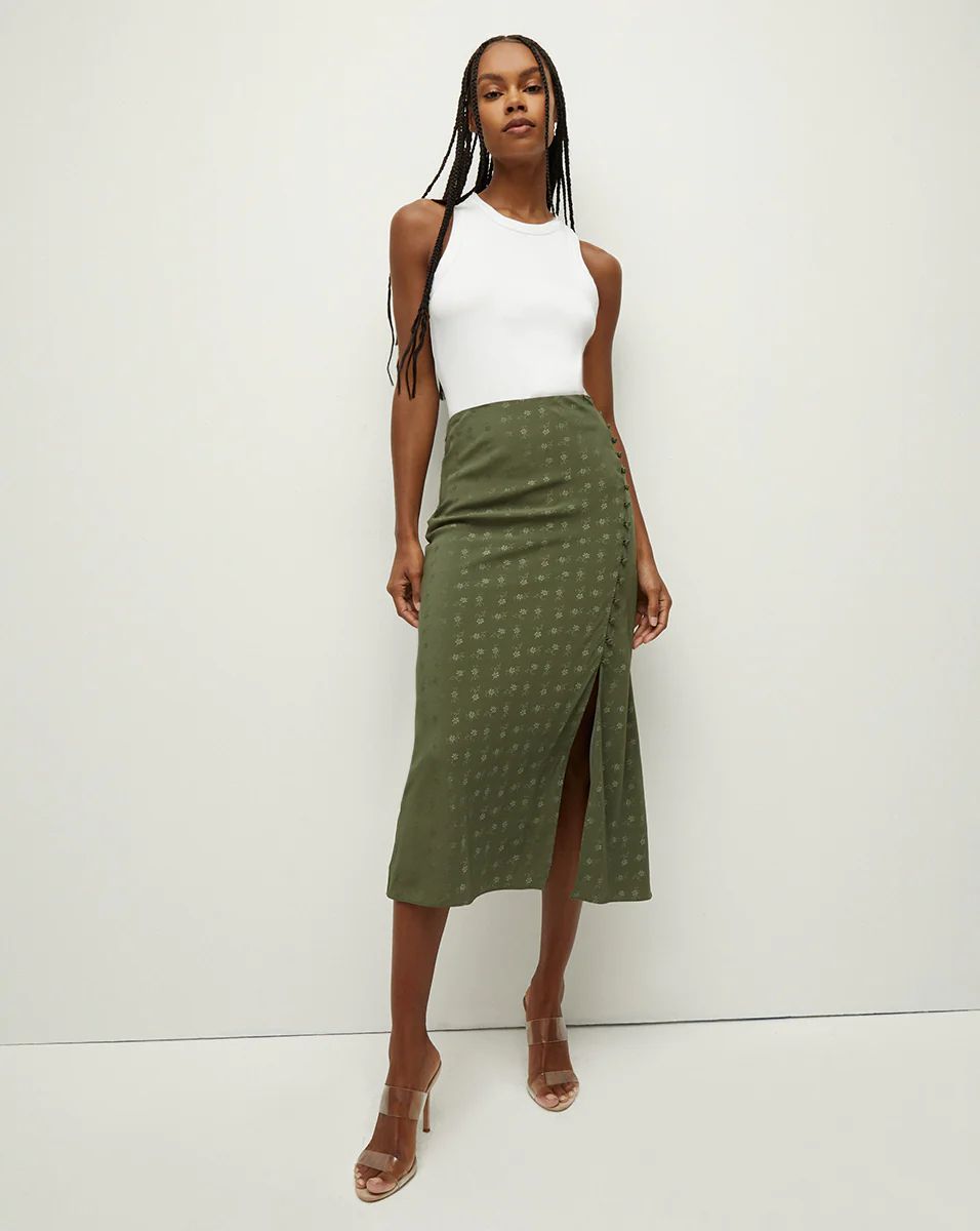 Franconia Silk Jacquard Skirt | Veronica Beard