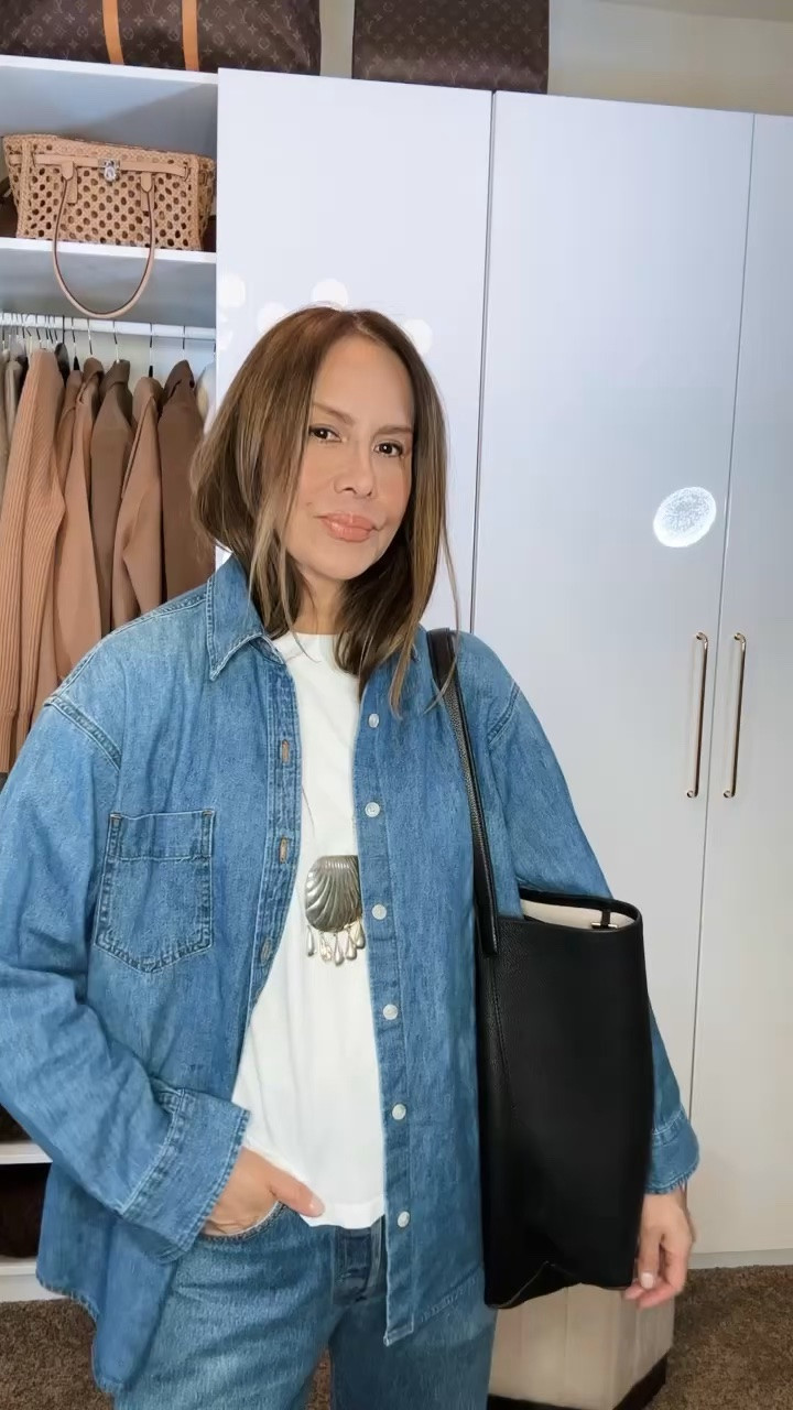 Denim on denim is one of my favorite casual It feels effortless but still polished .This look is perfect for spring/summer.

#LTKgrwm #LTKootd #LTKdayinmylife

Comment SHOP below to receive a DM with the link to this post on my LTK ⬇ https://liketk.it/6dFup
