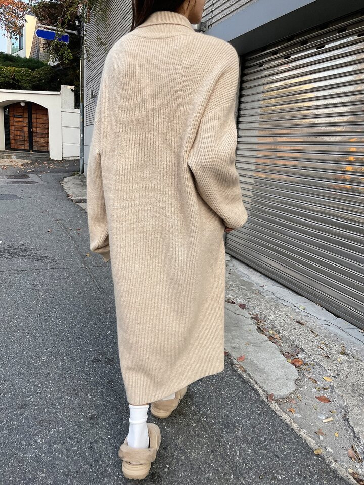 DAZY Ritsdetail Oversized Gebreide jurken | SHEIN