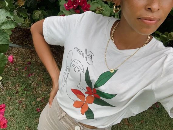 Blossom Tropical Graphic T-shirt | Etsy (US)