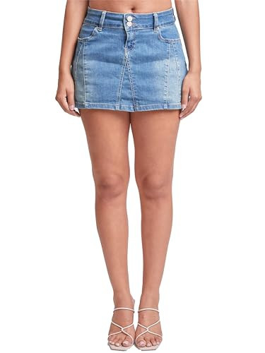 YMI Jeans Women’s Denim Micro Skirt, Olympic Blue, 05 | Amazon (US)