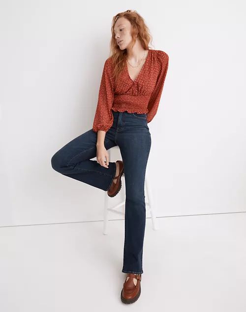 Julianne Smocked-Waist Top | Madewell