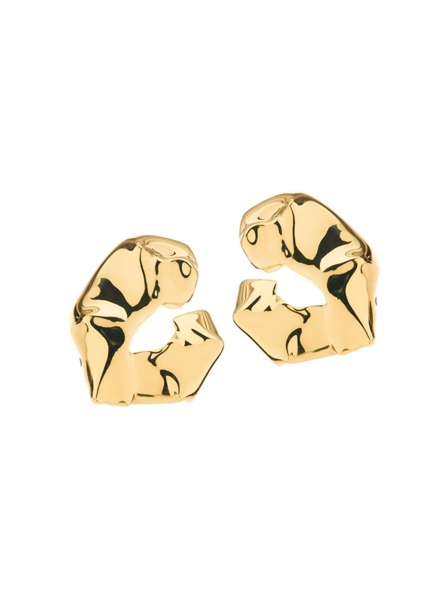 Box Goldtone Hoop Earrings | Saks Fifth Avenue