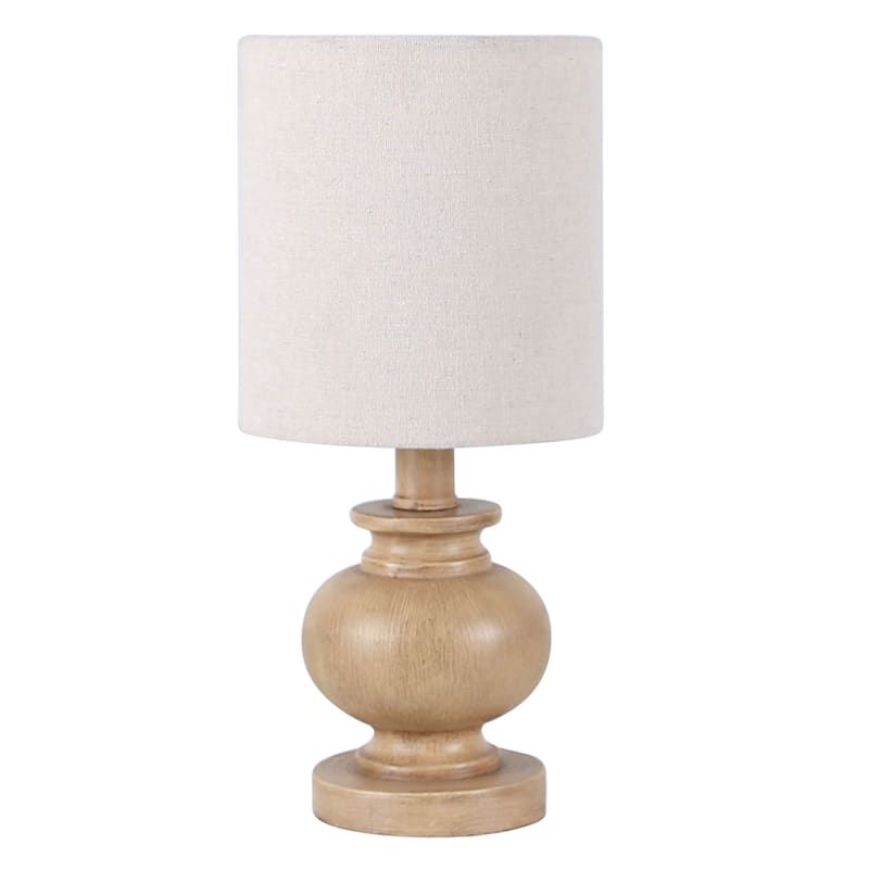 Neutral Lamp with Cream Shade, 13" | At Home