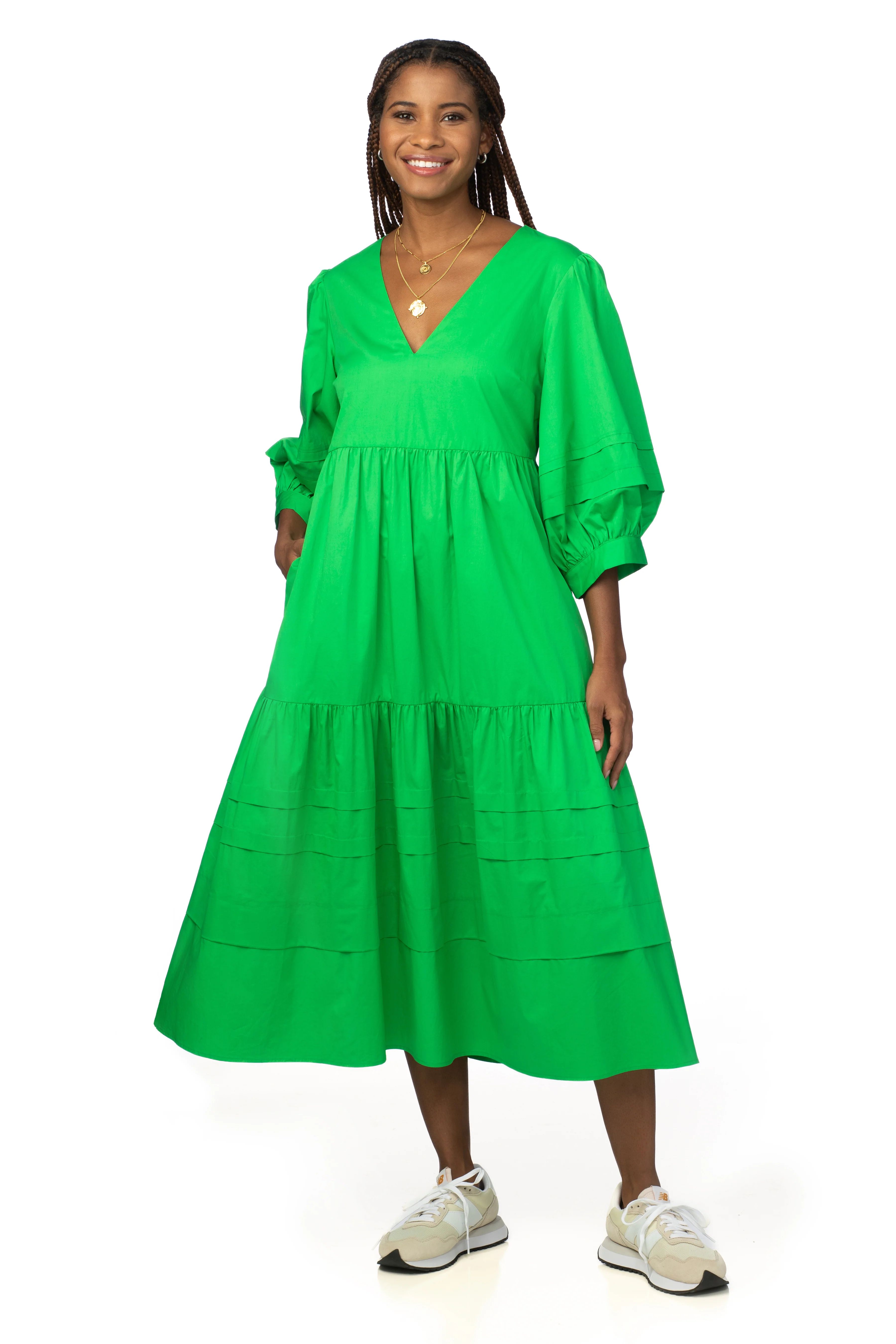 Wylie Dress in Astroturf - CROSBY by Mollie Burch | CROSBY by Mollie Burch