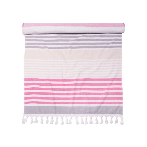Meera Stripe Oversized Cotton Fouta Beach Towel by Blue Nile Mills | Target