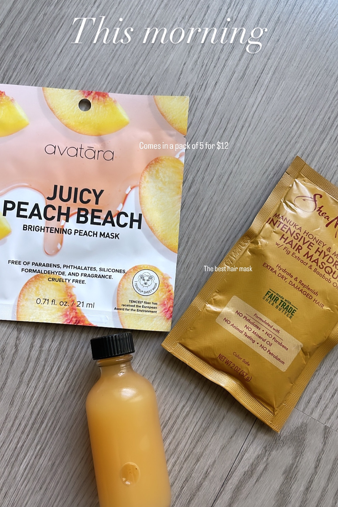 Non toxic Clean Face and Hair Mask from avatara and shea moisture! I swear this is the best hair mask ever! I have thick dry hair and it helps so much with frizz. I love these face masks I have them in peach, aloe and avocado. They come 5 for $12 at Walmart! 


#walmart #walmartfinds #hairmask #facemask

#LTKbeauty #LTKSeasonal #LTKFind