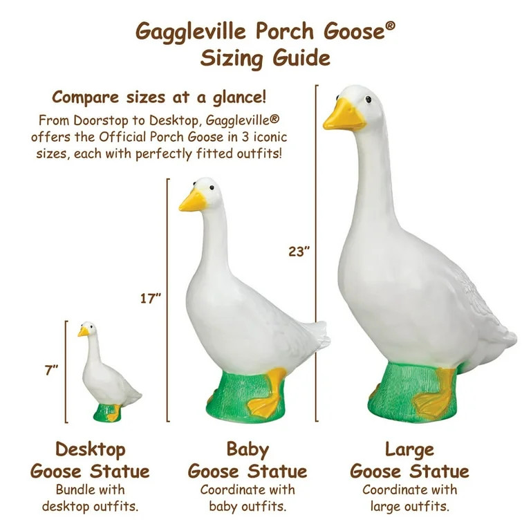 Gaggleville Mrs. Claus Goose Outfit, fits 23" H Large Porch Goose by Fox Valley Traders | Walmart (US)