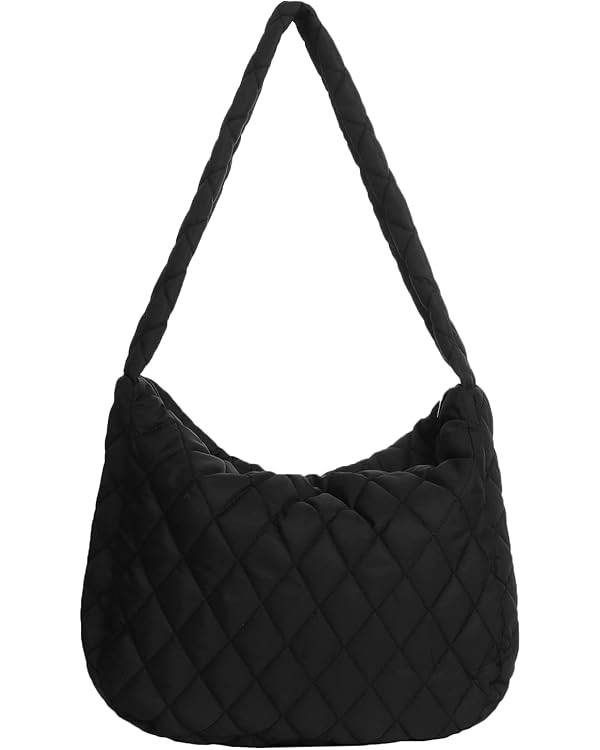 Ovida Women Large Puffy Tote Bag Quilted Down Cotton Padding Shoulder Bag Winter Warm Lightweight... | Amazon (US)