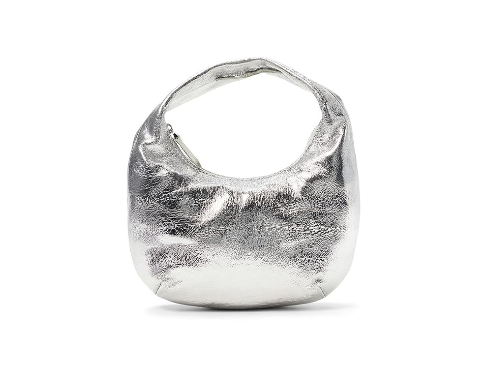 Madewell The Mini Bag in Crystal-Embellished Suede (Bright Silver) Handbags | Zappos