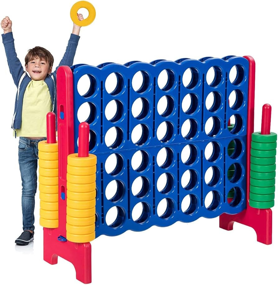 Costzon Giant 4-in-A-Row, Jumbo 4-to-Score Giant Game Set for Kids & Adults, Indoor Outdoor Yard ... | Amazon (US)