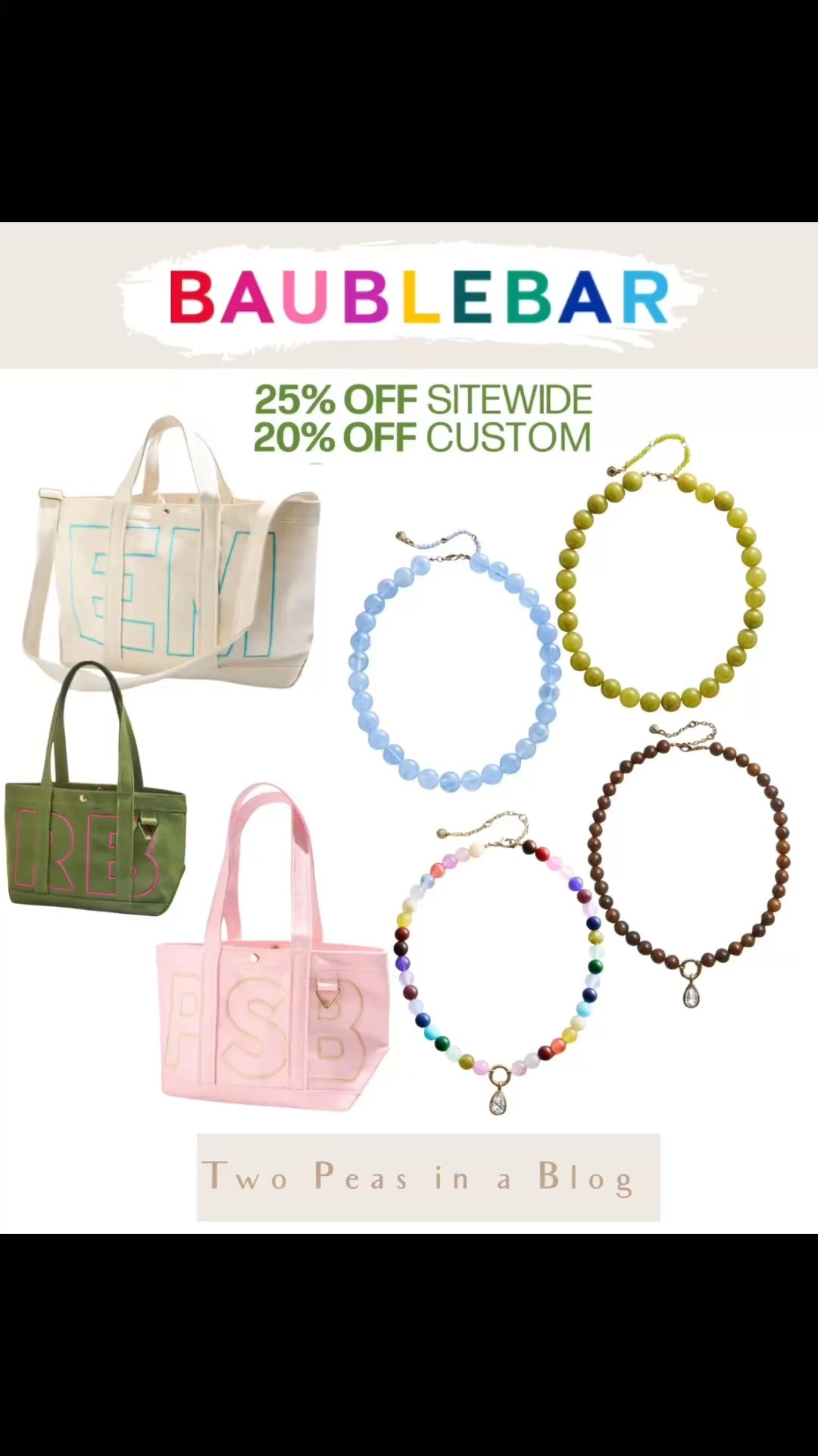 Grab our favorite necklaces while they’re on SALE!! All custom totes in the solid colors are on sale too. Baublebar.

#LTKSaleAlert #LTKSeasonal #LTKOver40
