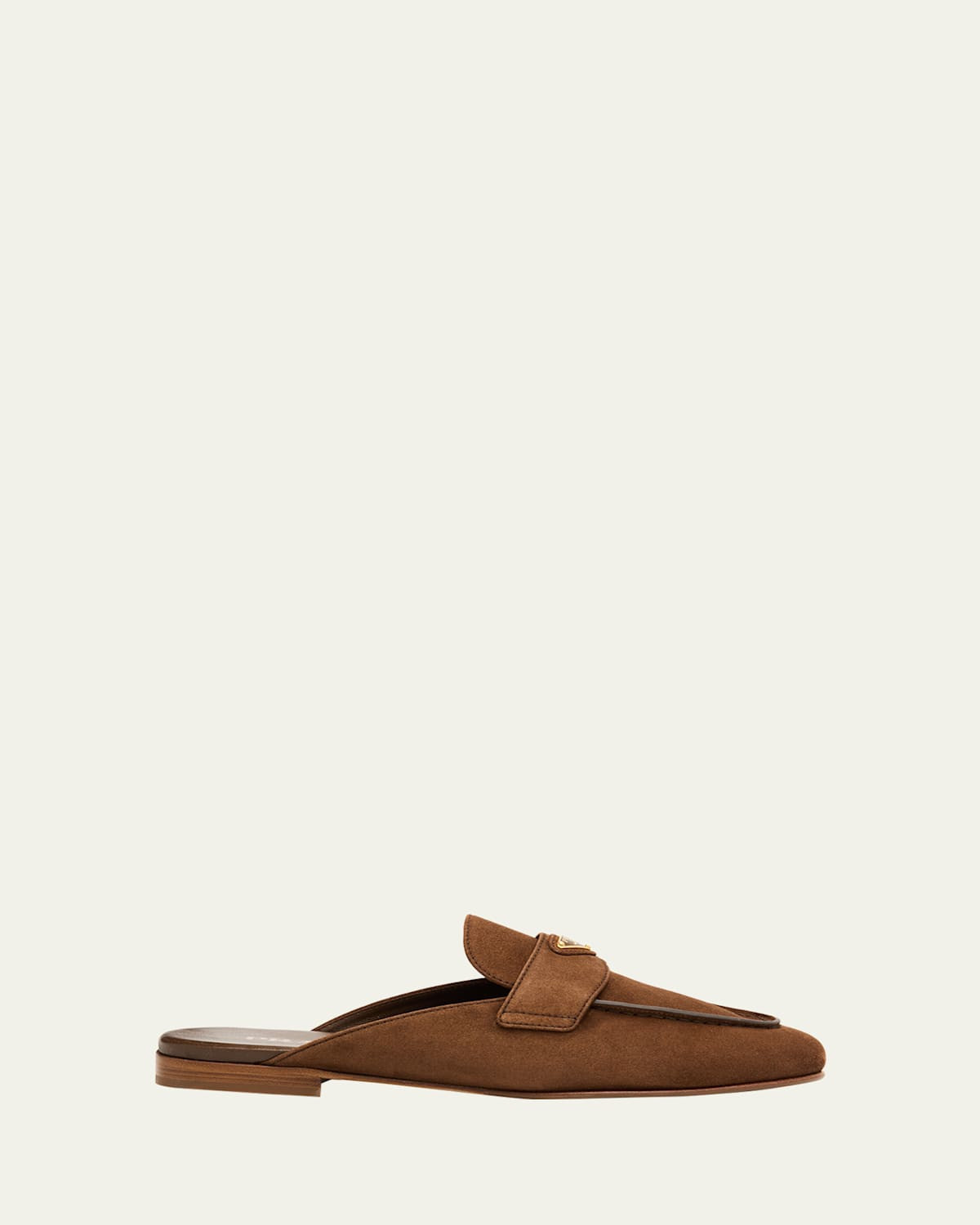 Logo Suede Loafer Mules | Bergdorf Goodman