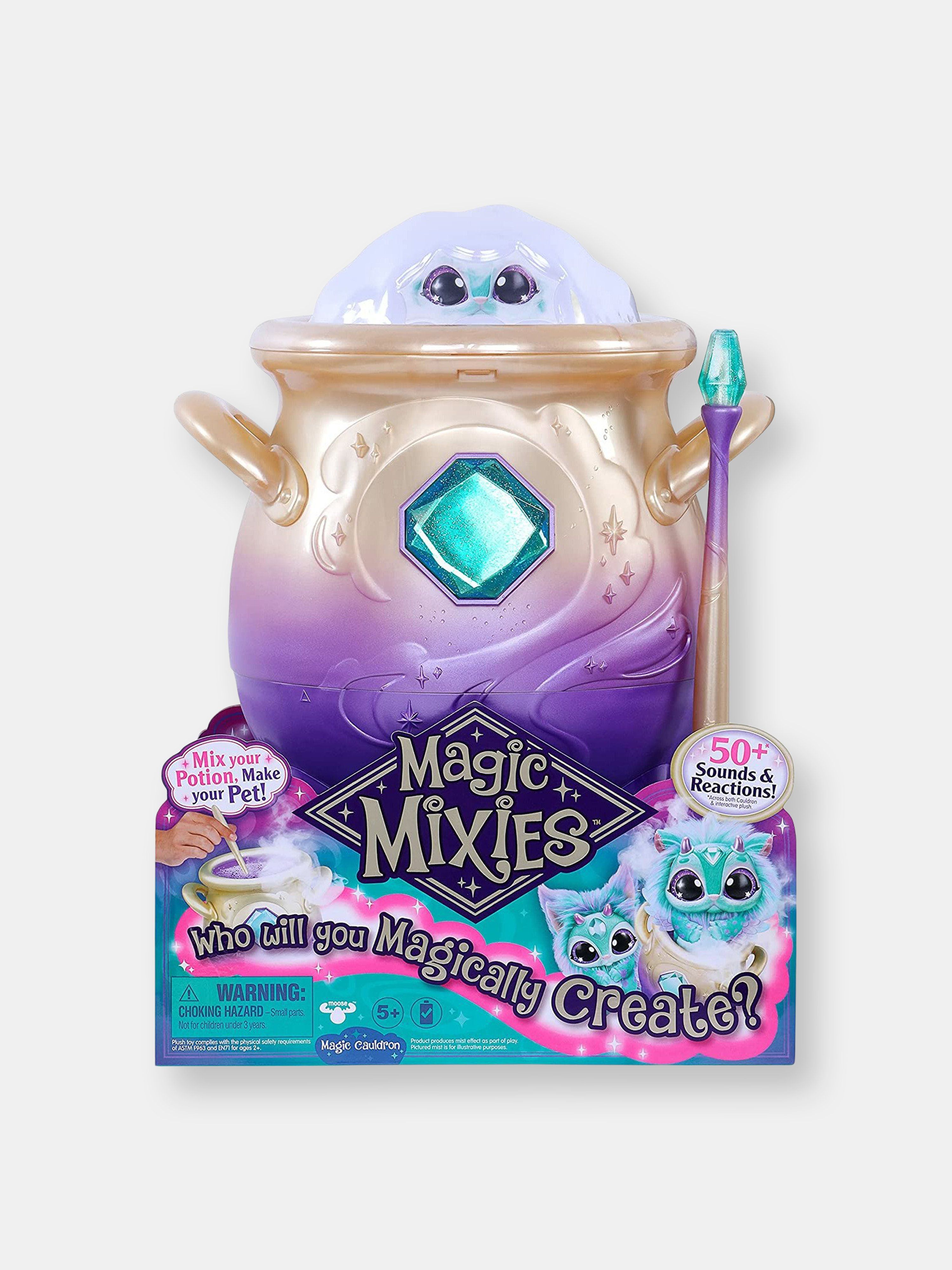 Magic Mixies Magical Misting Cauldron With Interactive 8 Inch Blue Plush Toy And 50+ Sounds And Reac | Verishop