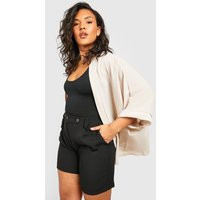 Womens Plus Woven Kimono - Beige - 20, Beige | Boohoo.com (UK & IE)