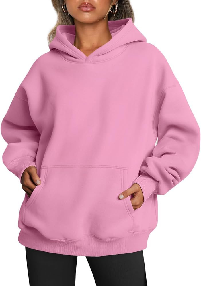 Women's Casual Hoodie Oversized Hooded Pullover Sweatshirt Novelty Long Sleeve Top with Pockets S... | Amazon (US)