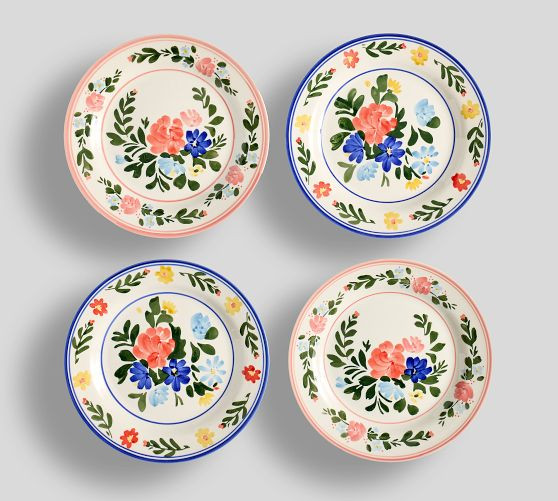Paloma Stoneware Salad Plates - Mixed Set of 4 | Pottery Barn (US)