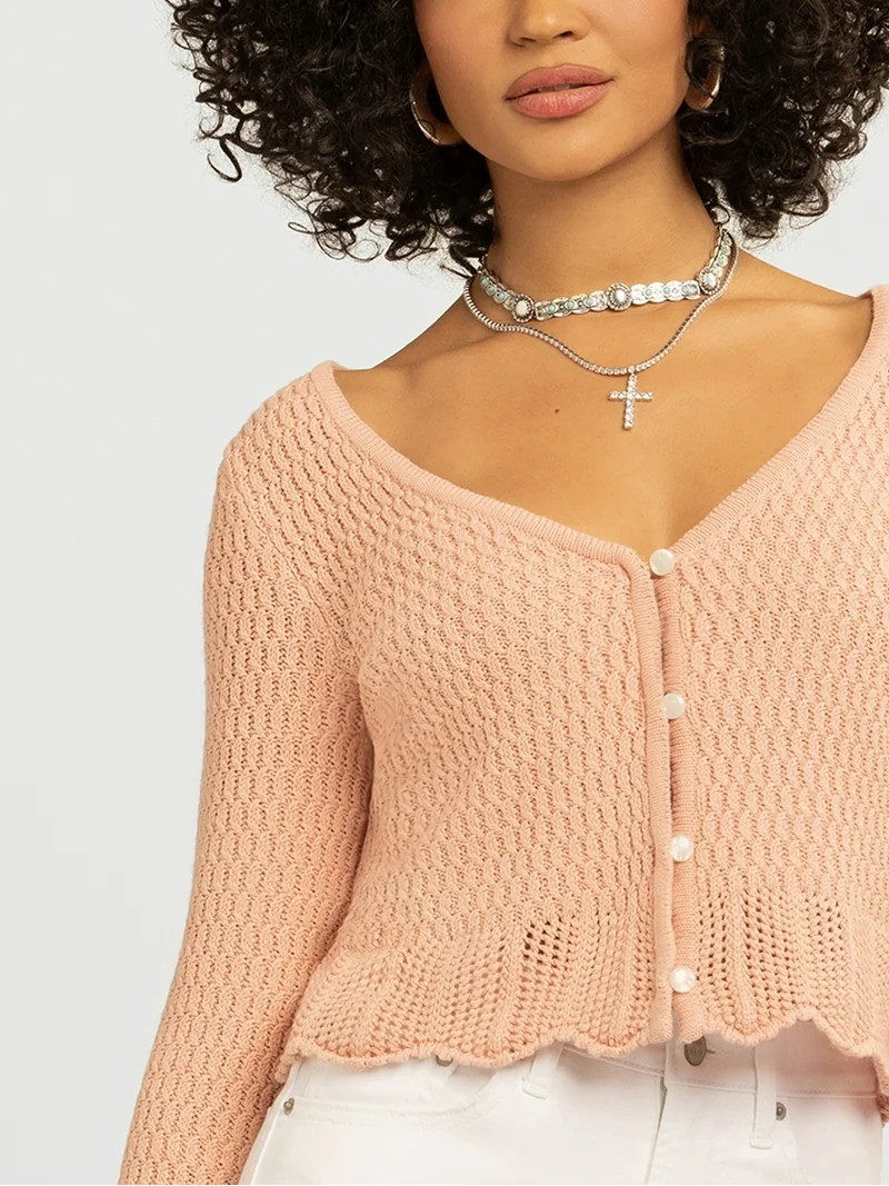 Jessica Simpson Women's Carlotta Cardigan Sweater, Lightweight, Sizes XS-XL | Walmart (US)