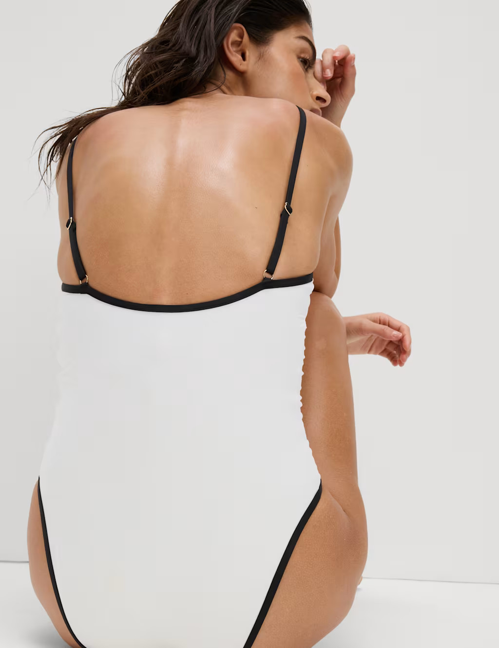 Contrast Trim Square Neck Swimsuit | Marks & Spencer (UK)