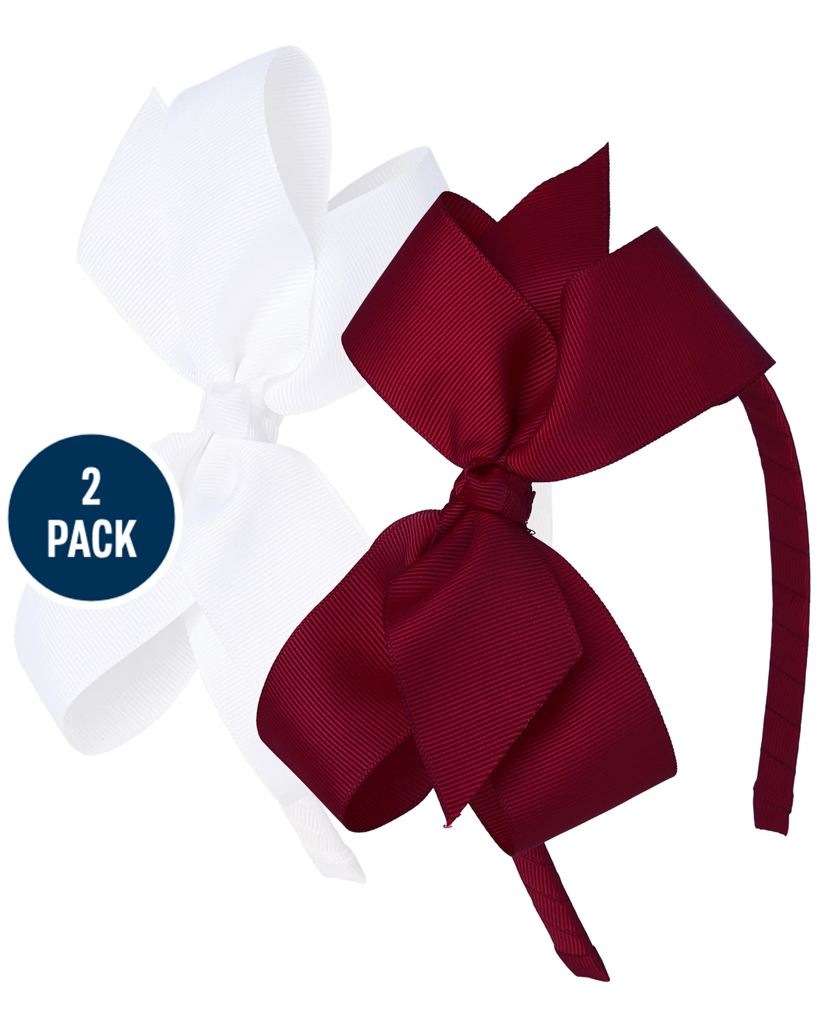 Girls Uniform Bow Headband 2-Pack - rubine | The Children's Place