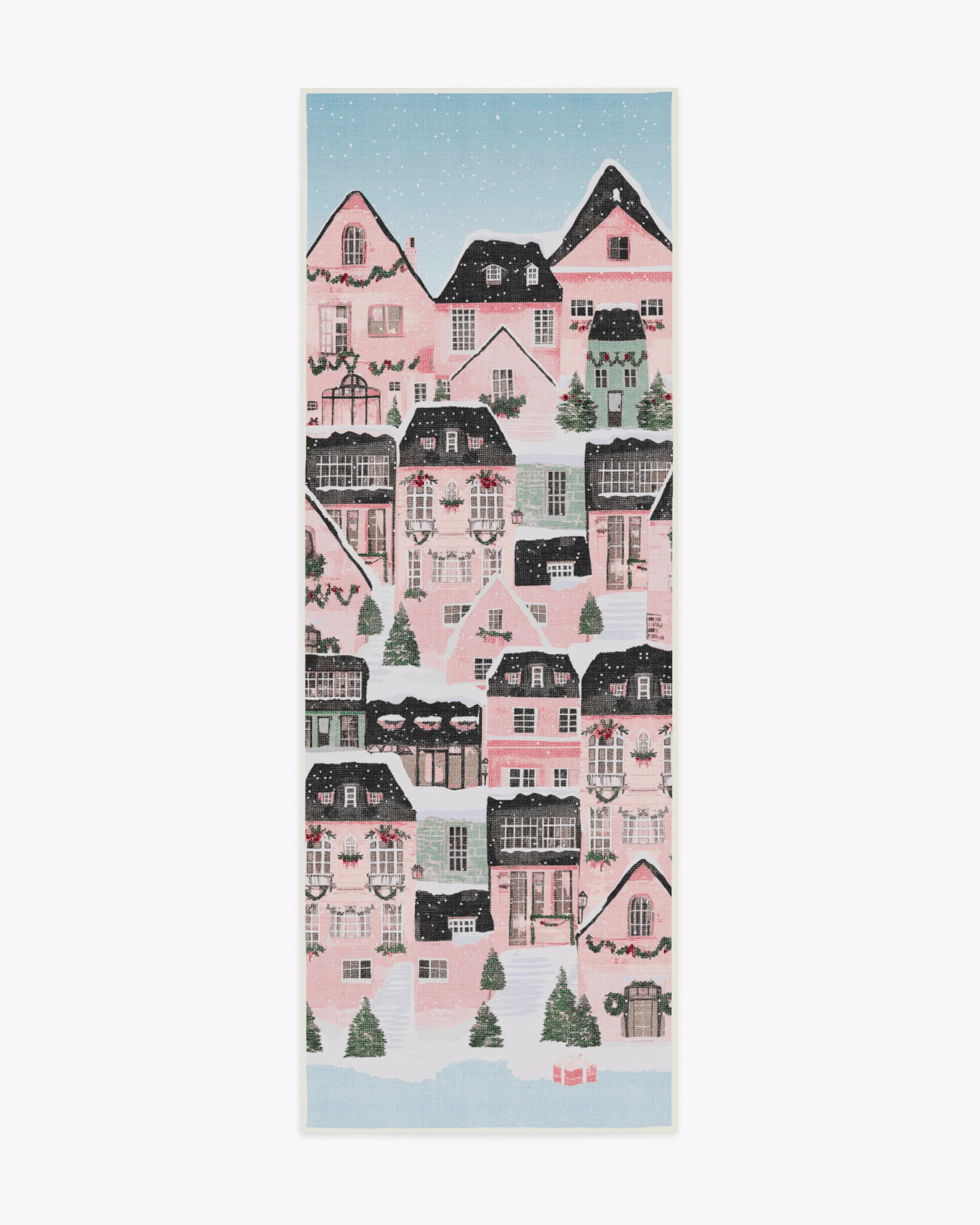 Noelle Village Pink Flatwoven Rug | Ruggable