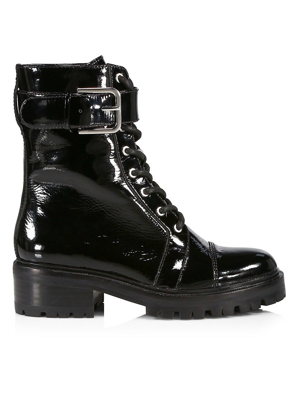 Paige Bailey Patent Leather Combat Boots | Saks Fifth Avenue