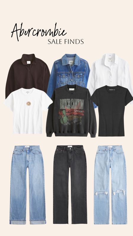Abercrombie sale faves! Spring fashion! Capsule wardrobe! The best jeans- 90’s relaxed jeans- baby tee- Tuckable baby tee- graphic sweatshirts 

#LTKSpringSale #LTKfindsunder50 #LTKstyletip