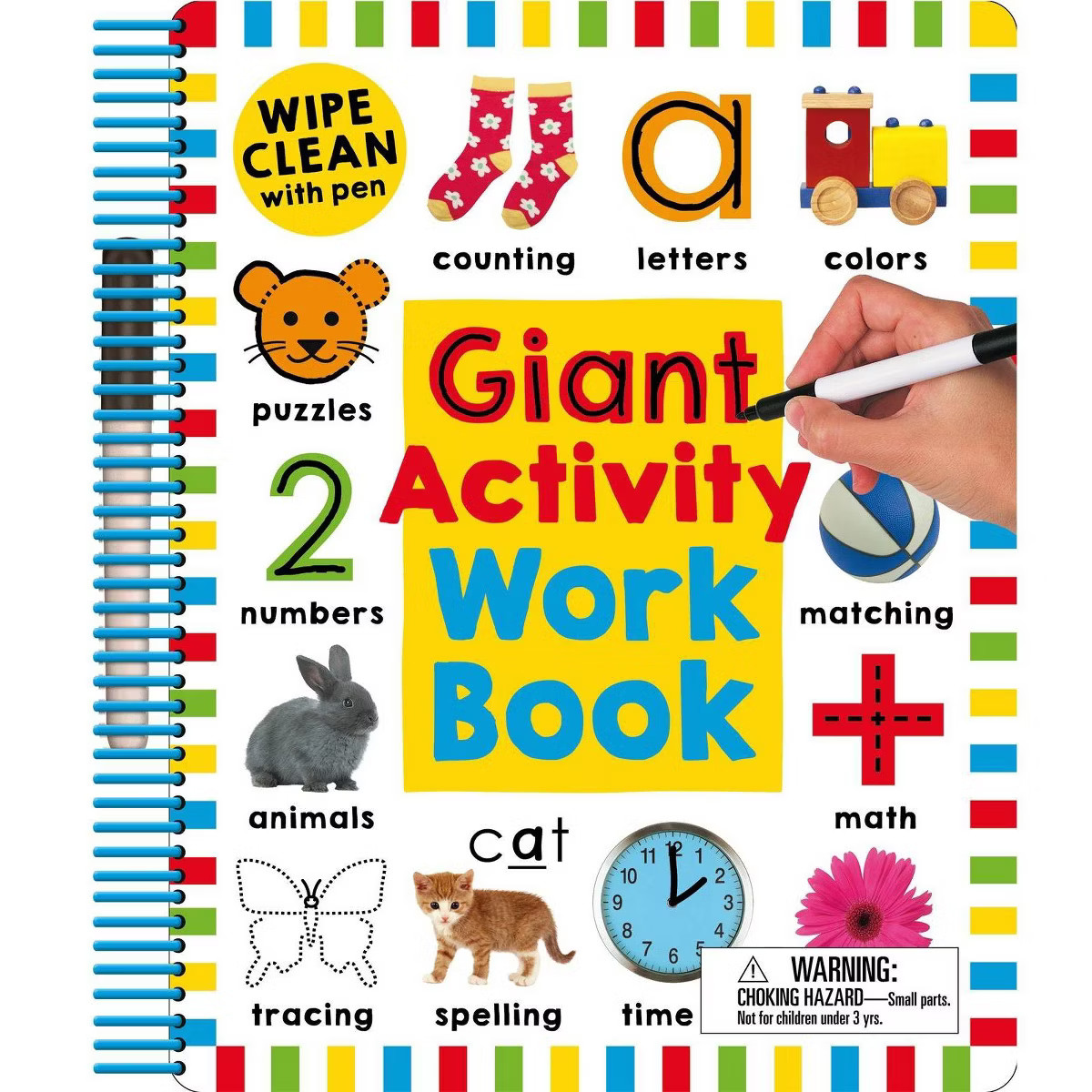 Wipe Clean Giant Activity Workbook -  (Wipe Clean) by Roger Priddy (Paperback) | Target