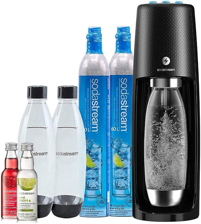 SodaStream Fizzi One Touch Sparkling Water Maker Bundle (Black) with CO2, BPA free Bottles, and 0... | Amazon (US)
