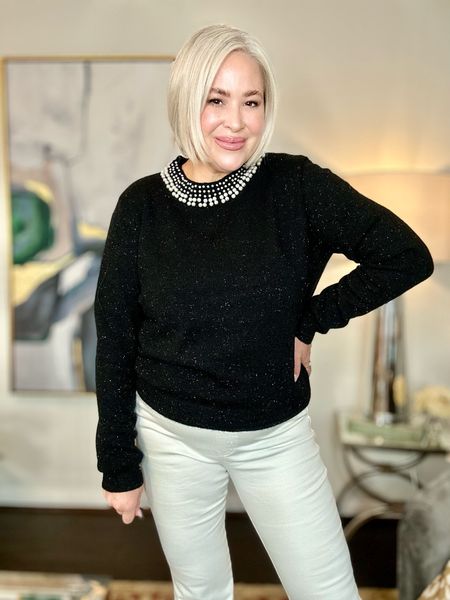 Holiday party season is approaching! This Gibsonlook sweater paired with these Spanx jeans give the perfect balance of sparkle and comfort! ✨

Save some money with my codes!
Gibsonlook: WANDA10 
SPANX: WANDAXSPANX 

#holidayparty #holidaylook #holidayfashion #styleinspo #midsizefashion

#LTKSeasonal #LTKmidsize #LTKstyletip
