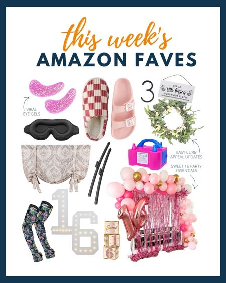 Shop our team’s favorite Amazon buys this week! Lina hosted a Sweet 16, Soleil updated her curb appeal with affordable finds, Rachel subscribed to the viral eye gels, and we made practical purchases you may need too!

#LTKParties #LTKBeauty #LTKHome