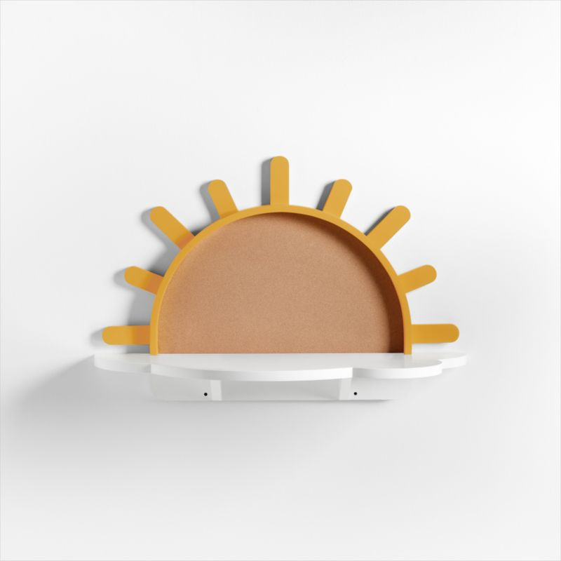 Sunshine Wood Wall-Mounted Kids Table + Reviews | Crate & Kids | Crate & Barrel