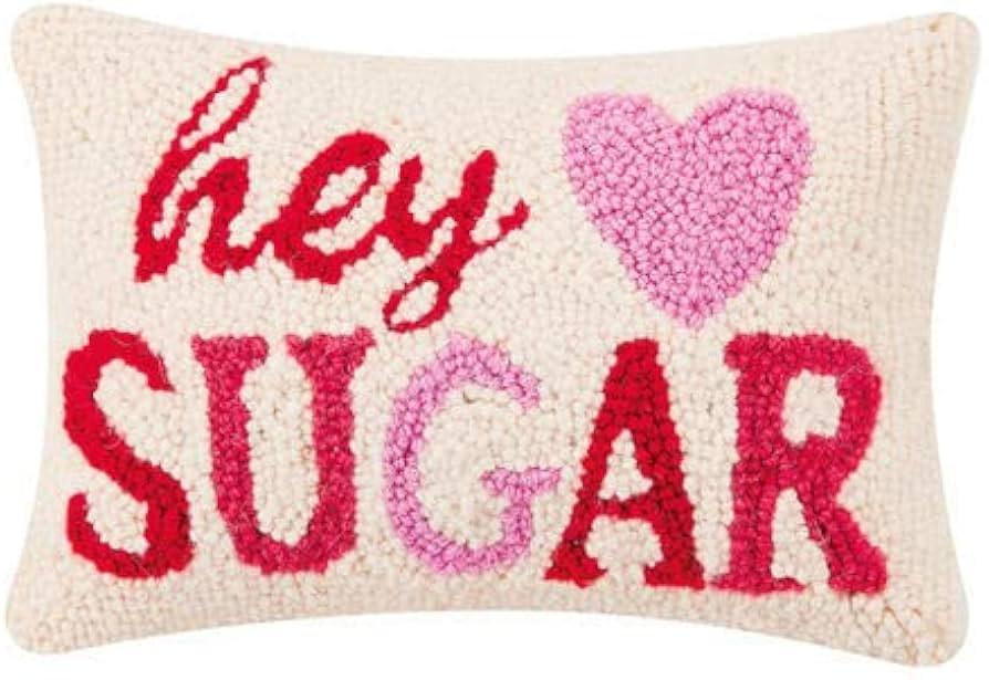 Peking Handicraft - Hey Sugar Hook Pillow 8x12 - 30RN95C12OB | Amazon (US)