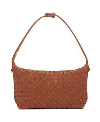 Woven Suede Hobo Bag with Crossbody Strap | Macy's