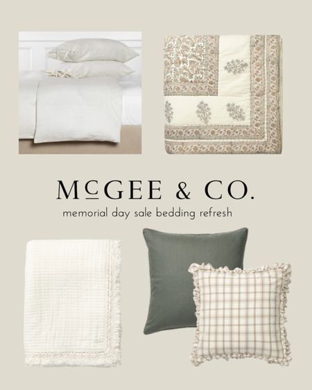 No better time to refresh your bedding than now! Save up to 25% off during the Memorial Day sale at McGee & Co! 

#memorialdaysale

#LTKhome #LTKstyletip #LTKsalealert