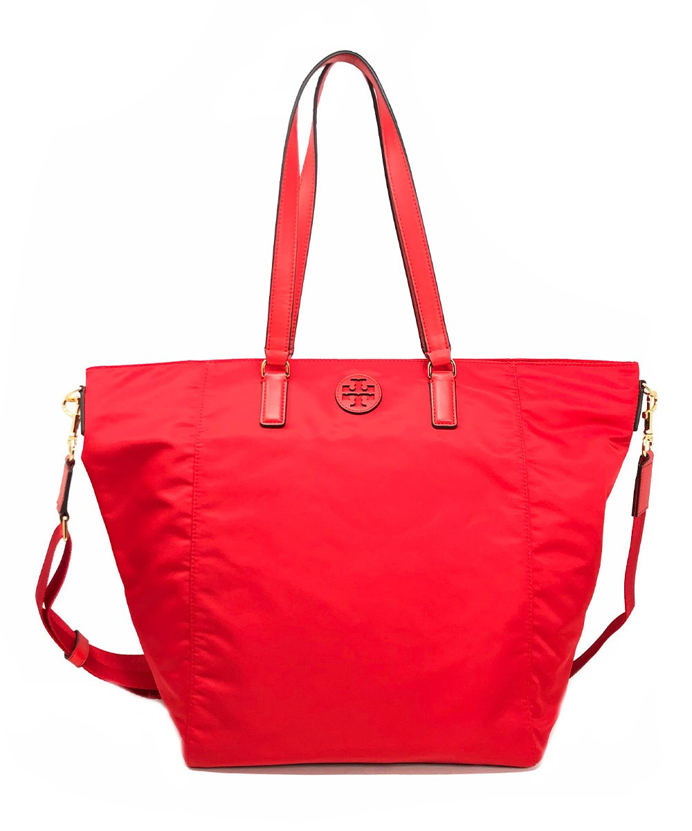 Tory Burch Women's Totebags Brilliant - Brilliant Red Logo Tote | Zulily