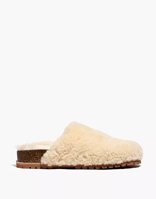 The Layne Clog Mule in Shearling | Madewell