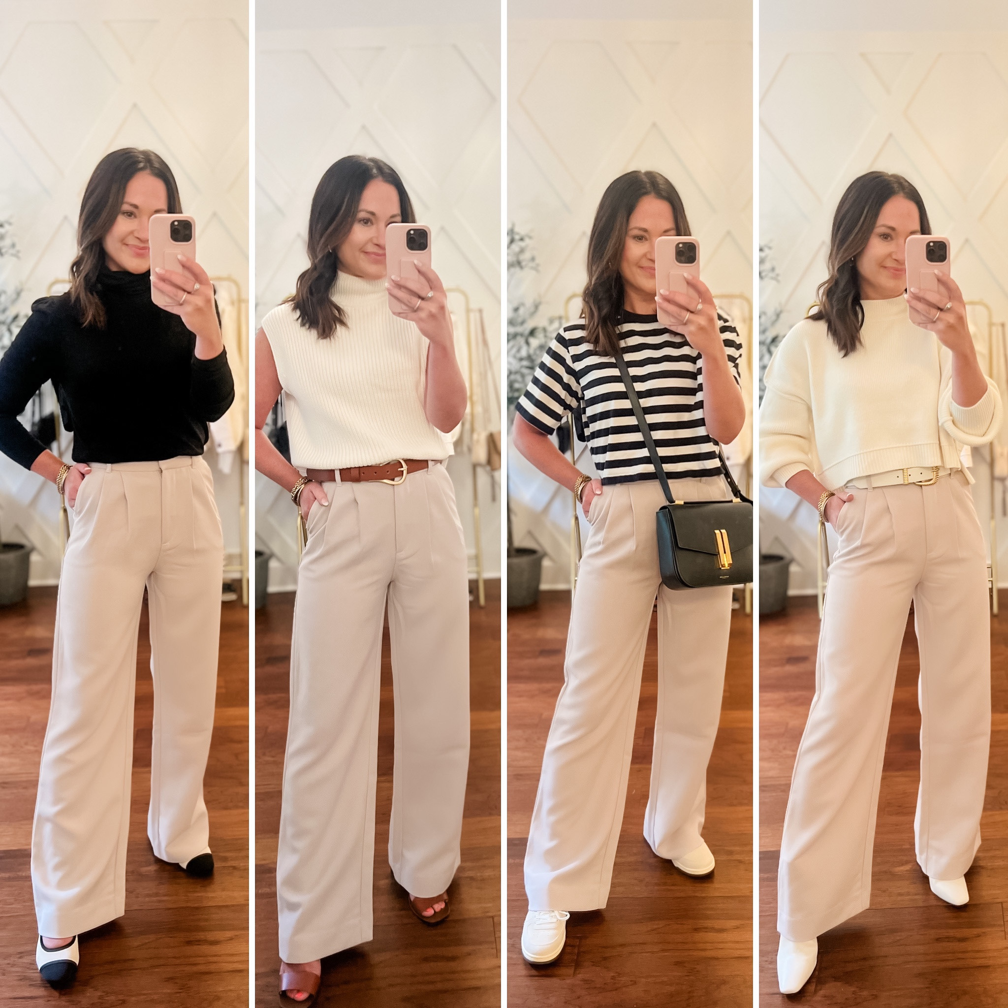 Abercrombie trouser pants styled 4 ways / work outfits - neutral outfits / work looks - 30s fashion - 40s fashion 

#LTKworkwear #LTKstyletip #LTKFind