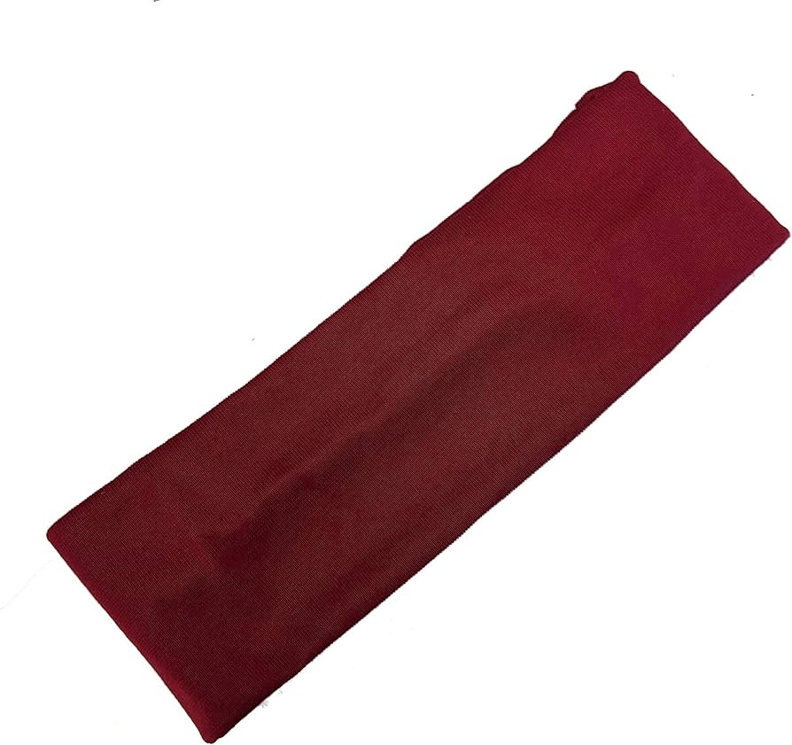 7cm Burgundy Stretch Headband Bandeau Sport Dance Gym Training Make Up Hair Band for Women Girls ... | Amazon (UK)