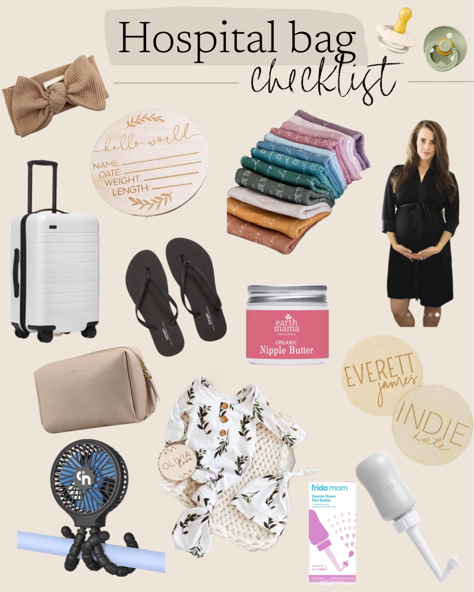 Here’s what I packed in my hospital bag for me and baby! The hospital provides the essentials for the postpartum mama, so the things I packed were mostly for baby & pictures 🤍

#LTKbump #LTKbaby #LTKfamily