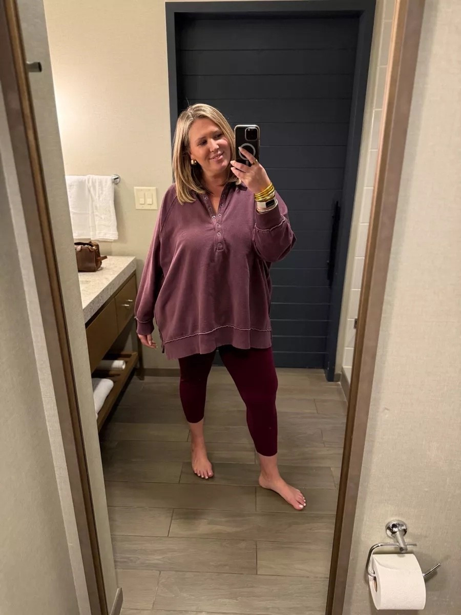 Get your regular size I wear 2X! Top is oversized and I wear XXL!

Plus size fashion, everyday outfit ideas, comfy casual, loungewear, midsize fashion 

#LTKMidsize #LTKOver40 #LTKPlusSize
