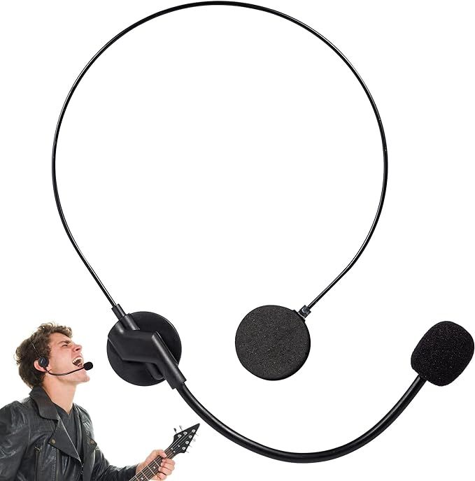 Spooktacular Rockstar Costume Accessories Headset Toy Microphone, Fake Rockstar MJ Singer Headpho... | Amazon (US)