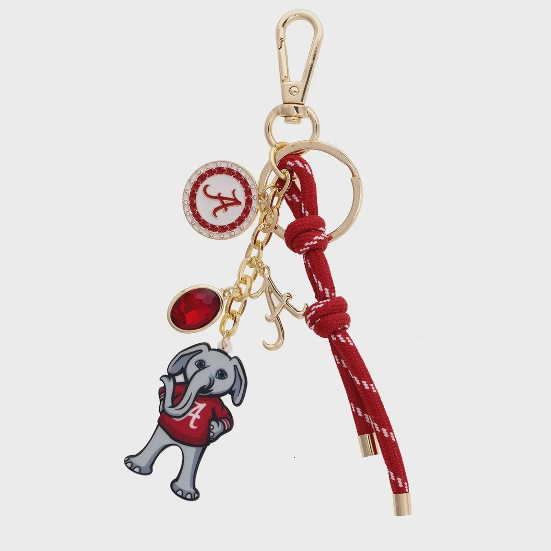 Alabama Crimson Tide Bag Charm Keychain | Roll Tide Purse Accessory | NCAA Licensed Gift | Game D... | Etsy (US)