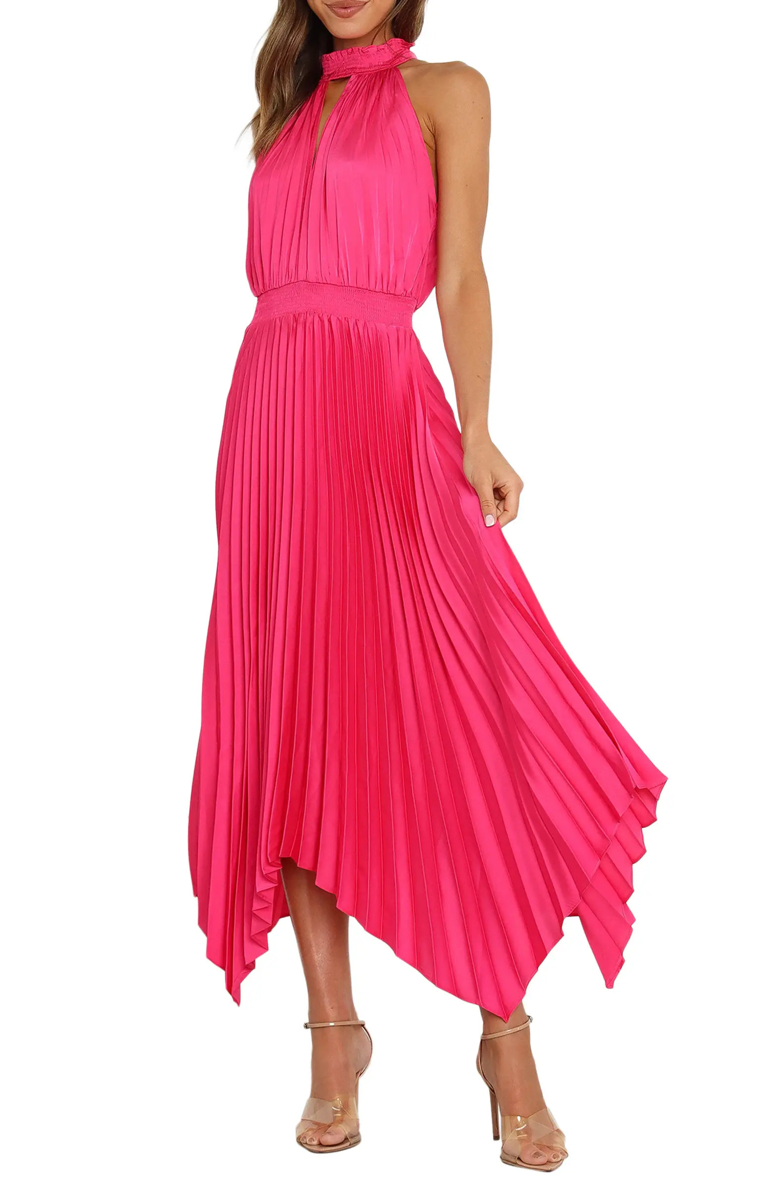 Dominique Pleated Sleeveless Maxi Dress | Nordstrom